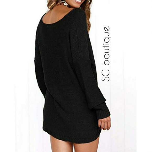 🆕⭐Black front wrap sweater - Picture 4 of 7